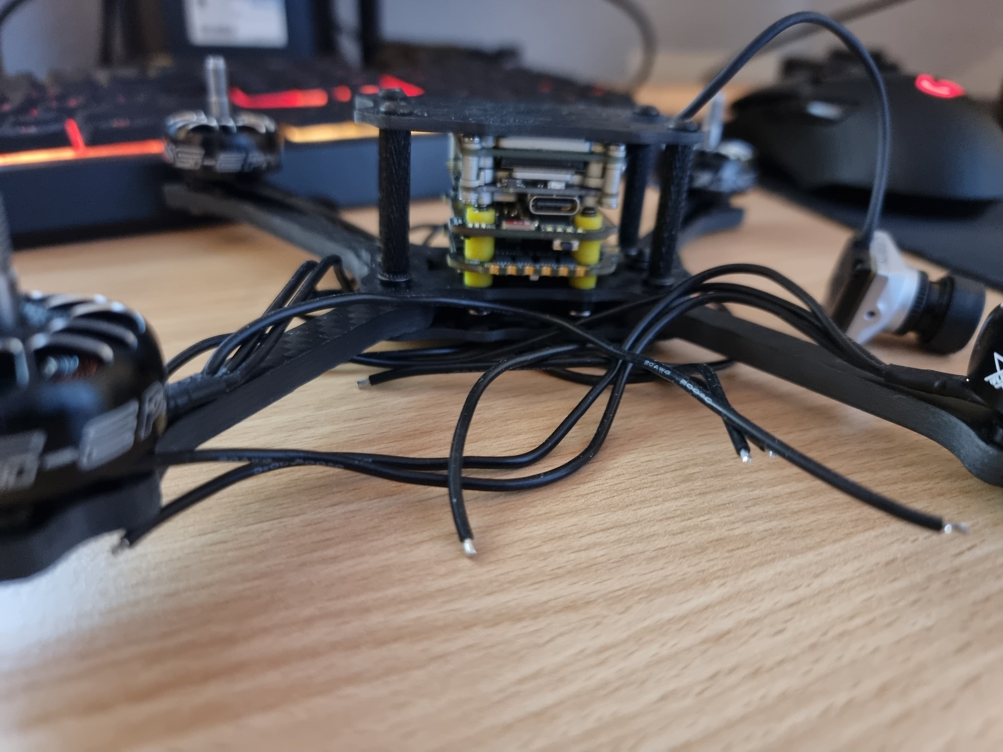 Drone upper mount — build photo